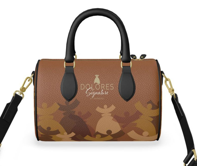 Dolores signature, mini sac a main cuir Dolores "DUNE"