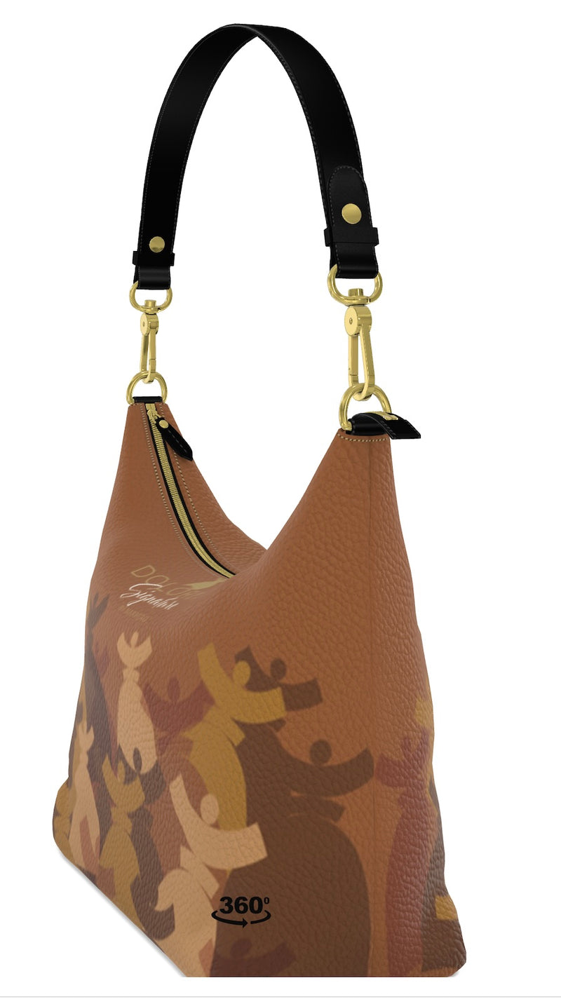 Dolores signature 'FARMELL' HOBO BAGS Sac cuir Dolores "DUNE"