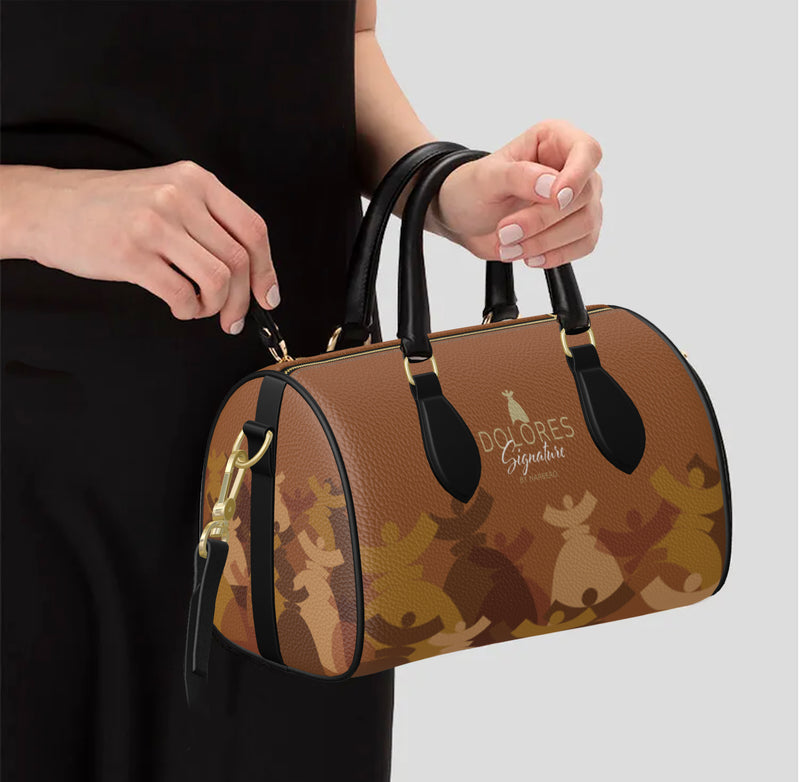 Dolores signature, mini sac a main cuir Dolores "DUNE"