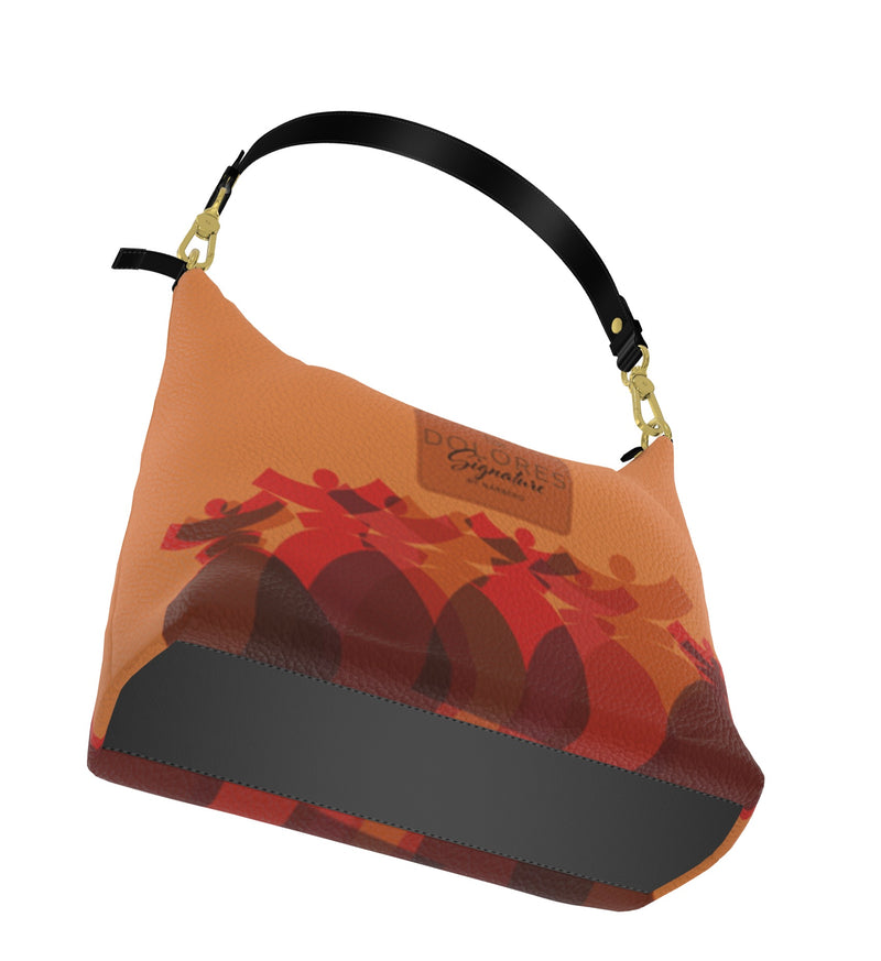 Square Hobo Bag , Serie Pastel cuir , numeroté 1/8 .