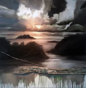 Tableau Coucher de soleil dans les Everglades #4