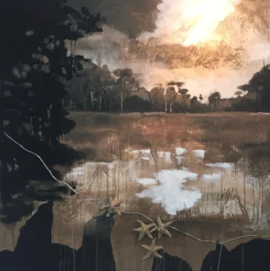 Tableau Coucher de soleil sur les Everglades #3