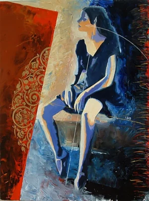 Tableau Collection L'histoire au féminin Danseuse au repos