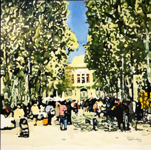 Beziers, le théatre sur les allées paul Riquet